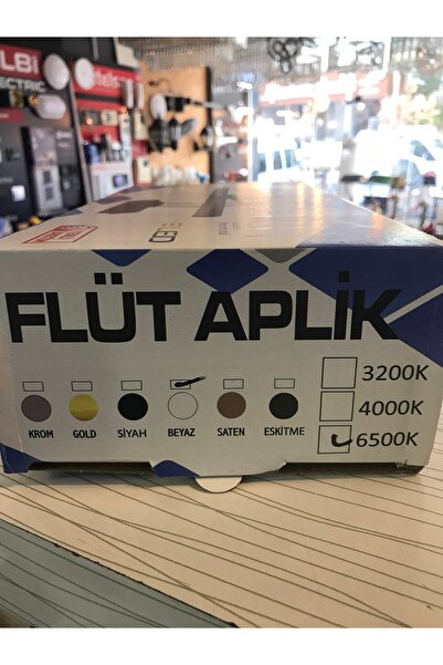 Elif Flute Led Sconce White Case 6500 K White Light Table Mirror Top Sconce