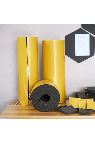 NUBLADO Adhesive Car Audio Heat Insulation Isolation Tape Width:100 cm Thickness:10 mm Length:5 Meters Rubber Sponge