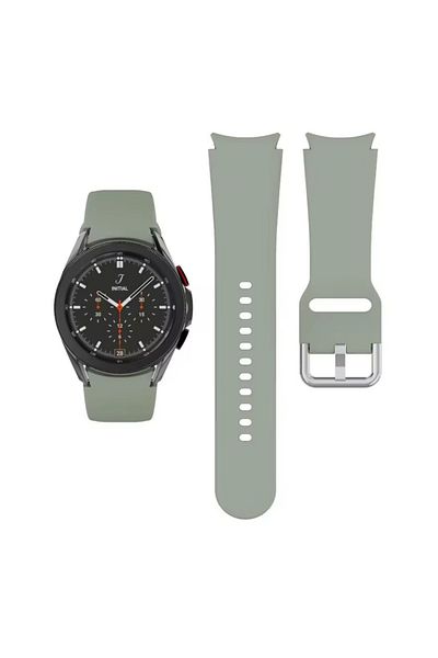 REDz Accessories Smartwatch strap compatible with Samsung Galaxy Watch, Width 20 mm, Silicone, Light Green