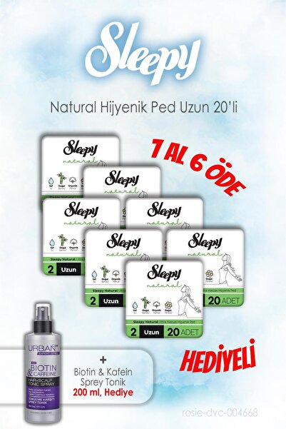 Sleepy Pack of 20 Natural Hygienic Long Buy 7 Pay 6 and 200 ml Tonic Gift
