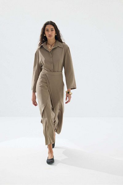 Tailors Room Model Pareo Dress - Pastel Green