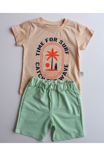 TinyAlp Summer Boy's Comfortable and Design Pattern Shorts Suit