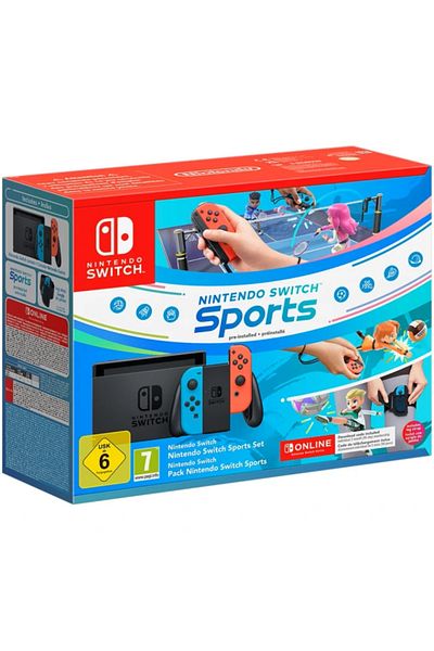 Nintendo Switch Sports Bundle Console + 12 Months Nintendo Switch Online