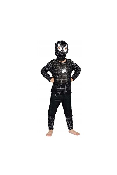 Depox Costum de carnaval Spiderman, 5-7 ani, 110-120 cm, negru