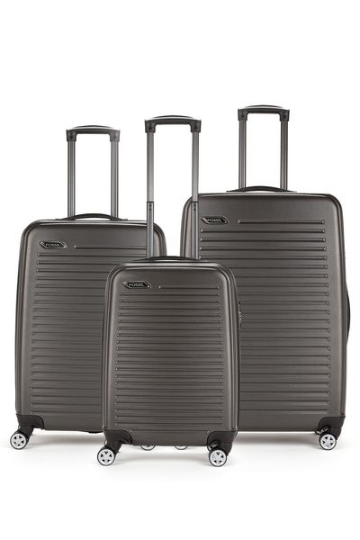 Fossil ABS Unisex Kabin Orta Büyük Boy 3'lü Valiz Seti FSL126