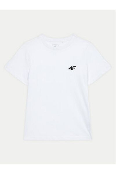 4F Tricou băieți 4FJWMM00TTSHM1626 Alb