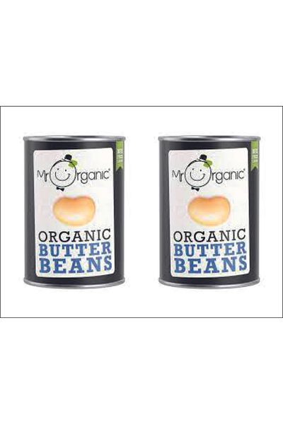 MR. ORGANIC Organic Butter Beans 400g x 2