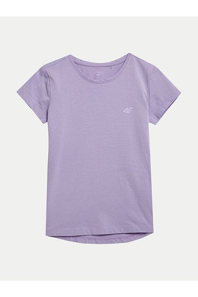 4F Tricou pentru fete 4FJWSS24TTSHF1110 violet