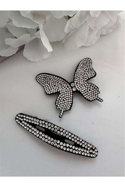 Pelin Aksesuar Cataramă din 2 piese Stone Butterfly