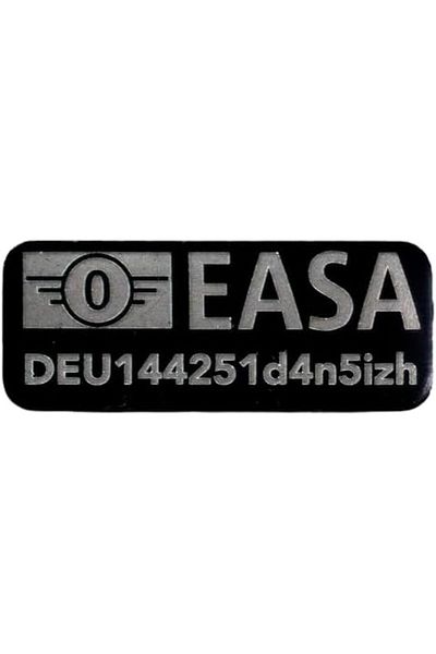 Cesiro Roboterwerk - Drone license plate 20 x 8 mm with EASA Class C-0 drone for DJI Fli