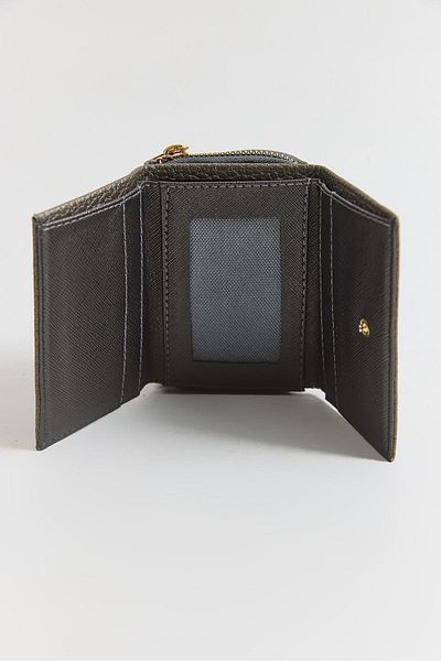 Raneel Kazançlı Alışveriş Mini Wallet with Zippered Pocket Cover Gray
