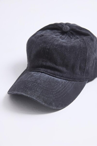 Raneel Kazançlı Alışveriş Vintage Model Washable Flat Hat Black