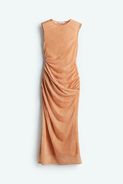 H&M Drapeli File Elbise