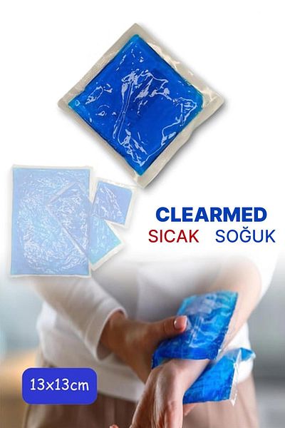 ASFSTORE Clear Med Hot Cold Gel Compress 13X13 cm - with Custom Case
