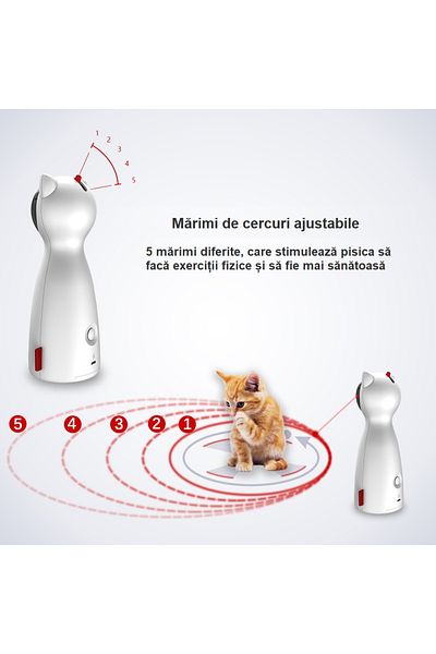 Universal Smart Laser Toy for Cats and Pets, Automatic and Interactive