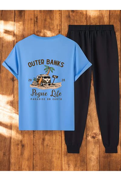 uyguntarz Σετ αθλητική φόρμα Unisex Outer Banks Design Printed Tshirt