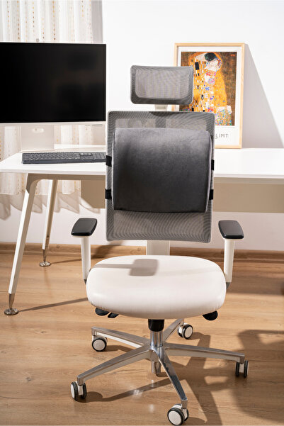 VİSCOTEX Visco Orthopedic Lumbar Support Pillow, Office, Car, Chair, Seat, Back Pillow Cushion, 38X33X12 cm