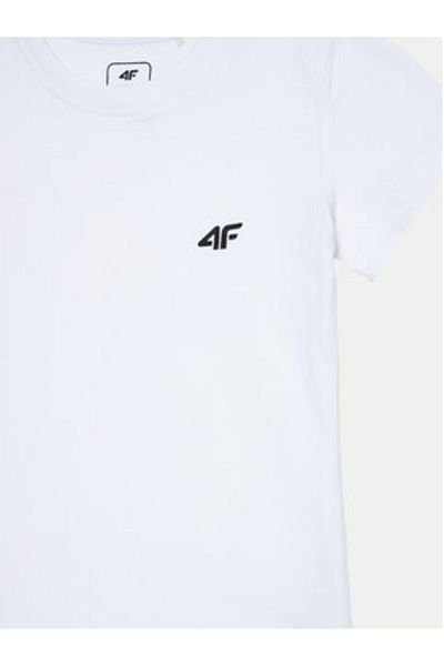 4F Tricou pentru fete 4FJWMM00TTSHF1658 Alb