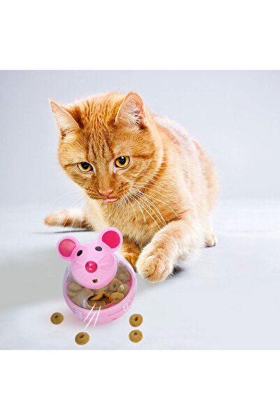 Nonbranded Interactive Toy Feeder with Slow Food Release for Cats or Other Pets - Pink