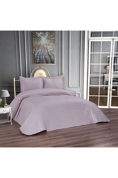 d'niss home touch of nature in your home Star Quilted 3 Piece Double Bedspread