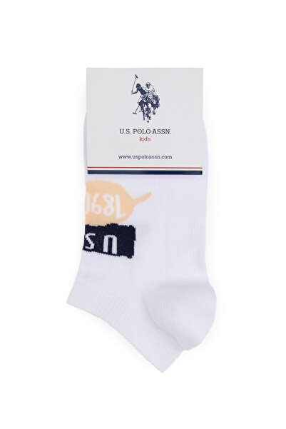 U.S. Polo Assn. Erkek Çocuk Beyaz Patik Çorap 50311347-VR013