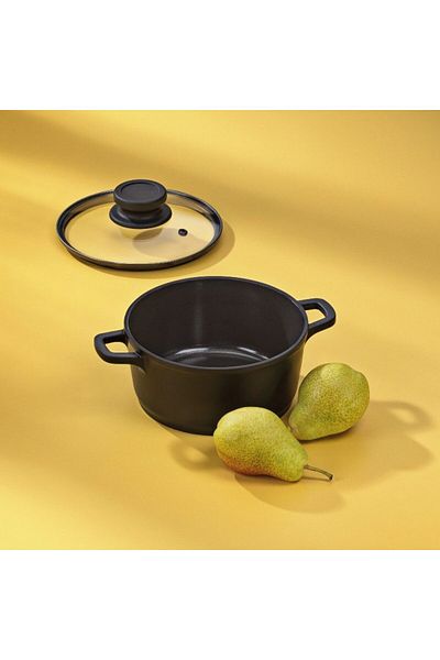 Kela Casserole with ceramic surface and lid ATURA 16 cm 1 l