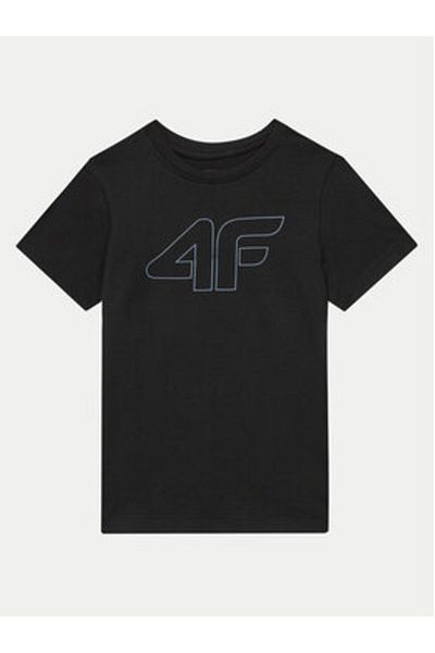4F Tricou băieți 4FJWMM00TTSHM1627 Negru