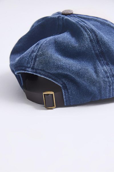 Raneel Kazançlı Alışveriş Adjustable Printed Washable Denim Hat Smoked