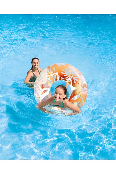 Intex Clear Tropical Color Inflatable Pool Swim Tubes (36 in in diameter)