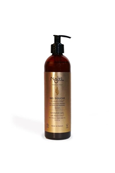 NAJEL Gel de dus cu sapun de Alep si 20% ulei de Cactus, 500ml - NAJEL