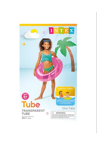 Intex أنابيب سباحة شفافة قابلة للنفخ