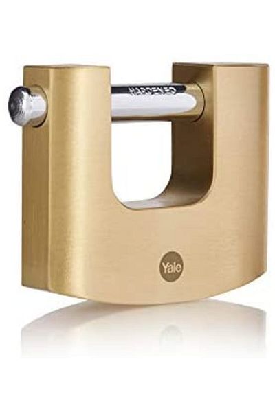 Yale Brass Oval Sliding Padlock 90mm