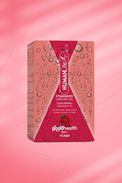Genel Markalar HumanLife 5 gr X 10 Çilek Aromalı Kayganlaştırıcı Jel Lubricant