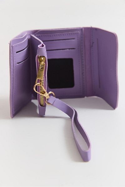 Raneel Kazançlı Alışveriş Multi-Eye Mini Wallet with Snap Closure Lilac