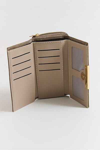 Raneel Kazançlı Alışveriş Zippered Multi-Compartment Women's Wallet Mink