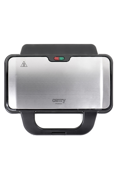 adler Sandwich maker XL, Camry, CR3054, 1300W, picioare de cauciuc, strat antiaderent, argintiu/gri