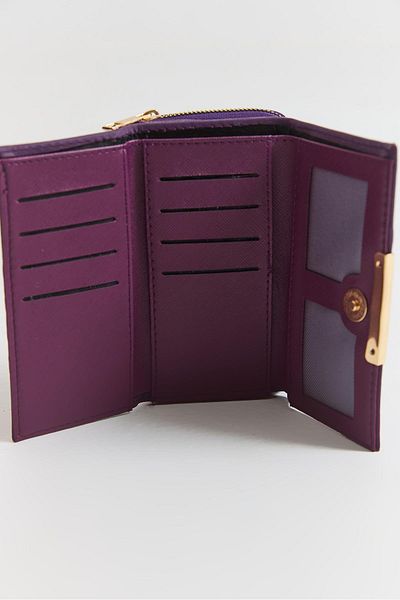 Raneel Kazançlı Alışveriş Zippered Multi-Compartment Women's Wallet Purple