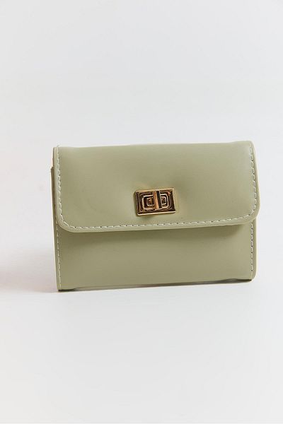 Raneel Kazançlı Alışveriş Soft Textured Multi-Eye Closure Wallet Çağla
