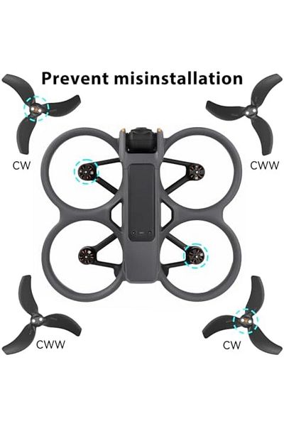 DJI Craznick 8 Pack Propellers for DJI Avata 2 Replacement Propeller Blades Low Noise Wings 3032