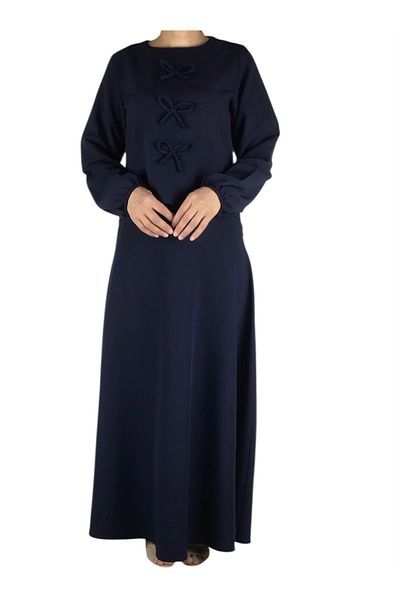 ECE GİYİM Women's Sports Front Ribbon Model Kolağzi Elastic Skirt Side Zippered Skirt Mevlana Model Double Set
