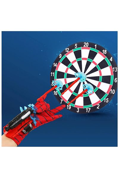 Depox Set of muscle suit, suction cup glove and Ultimate Spiderman figure, 5-7 years, red