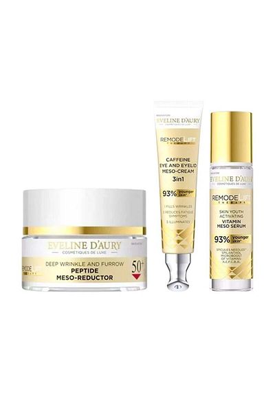 Eveline Cosmetics Eveline D’Aury 50+ Set: Face Cream 50ml, Vitaminizing Serum 30ml, Eye & Eyelid Cream 20ml