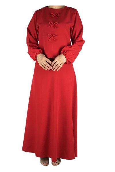 ECE GİYİM Women's Sports Front Ribbon Model Kolağzi Elastic Skirt Side Zippered Skirt Mevlana Model Double Set