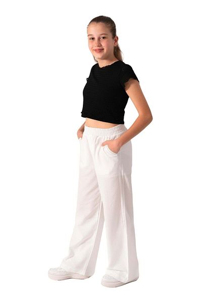 ww waka waka kids store Beige Loose Cut Girl's Trousers