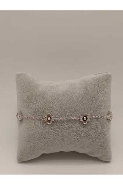 TLSMACCESORIES ÇELİK KÜÇÜK YONCA BİLEKLİK SILVER