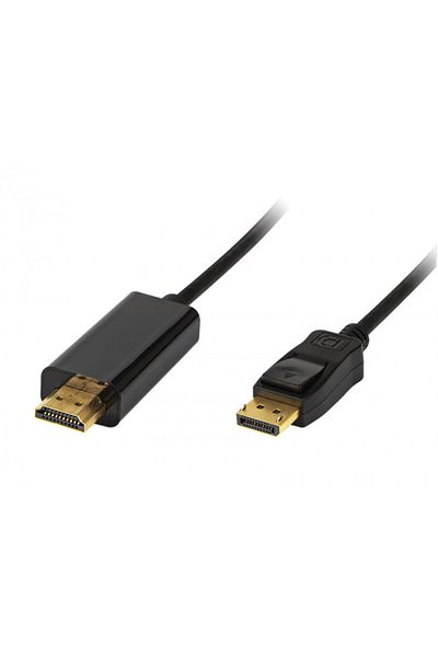 Blow Conector Display Port-HDMI, 1.8 m, Negru/Auriu