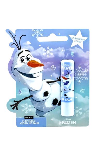 SENCE Lip Balm, Sence, Frozen Olaf, Care and Hydration for Dry Lips, Cranberry Flavor, 4.3gr