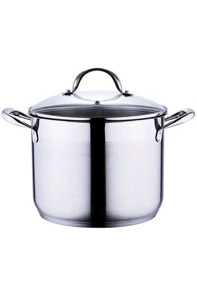 Bergner Stainless steel pot with lid 24 cm Gourmet