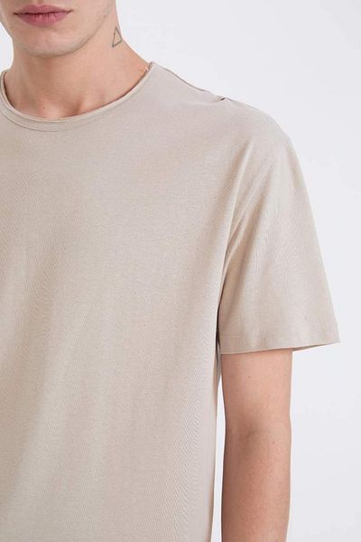 DeFacto Men's T-Shirt D5481Ax/Bg170 Sand
