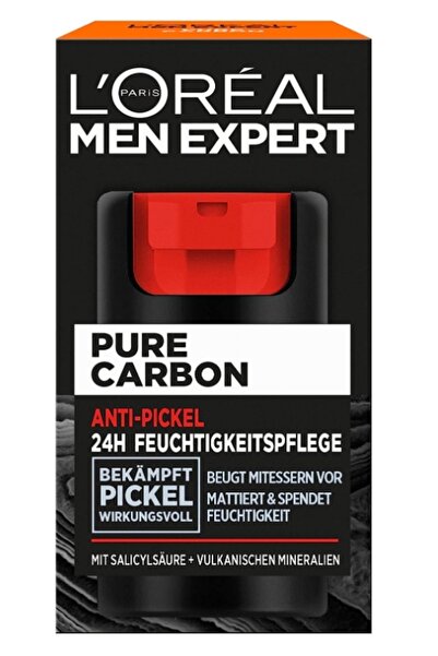 L'Oreal Paris Crema hidratanta anti-cosuri pentru barbati L'Oreal Men Expert, Pure Carbon, 50 ml